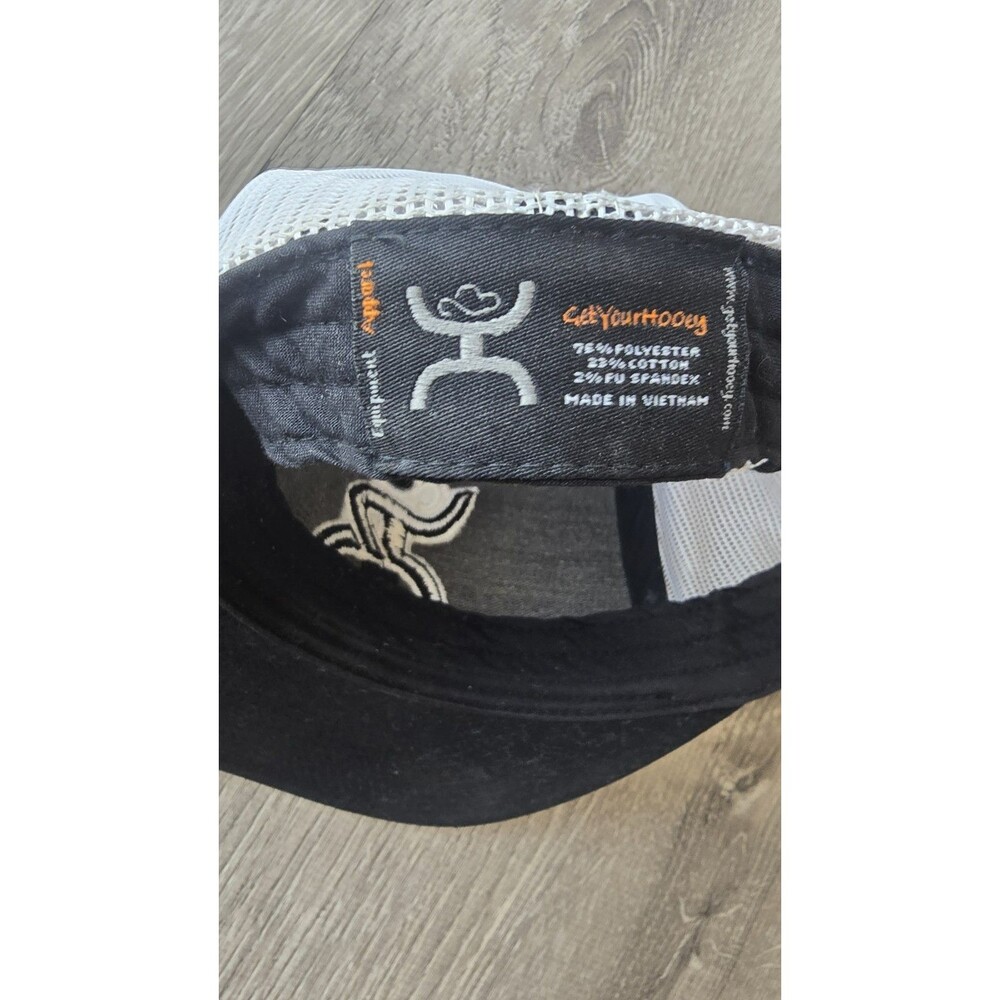Hooey Mens Roughy Adjustable Snapback Baseball Cap Hat Grey Black Rodeo Cowboy - Picture 6 of 8